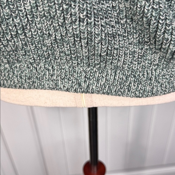 Lou & Grey Marled Drawstring Hem Sweater Womens  L Green NWT - Picture 5 of 12